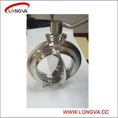 Sanitary Stainless Steel Welding Butterfly Valve